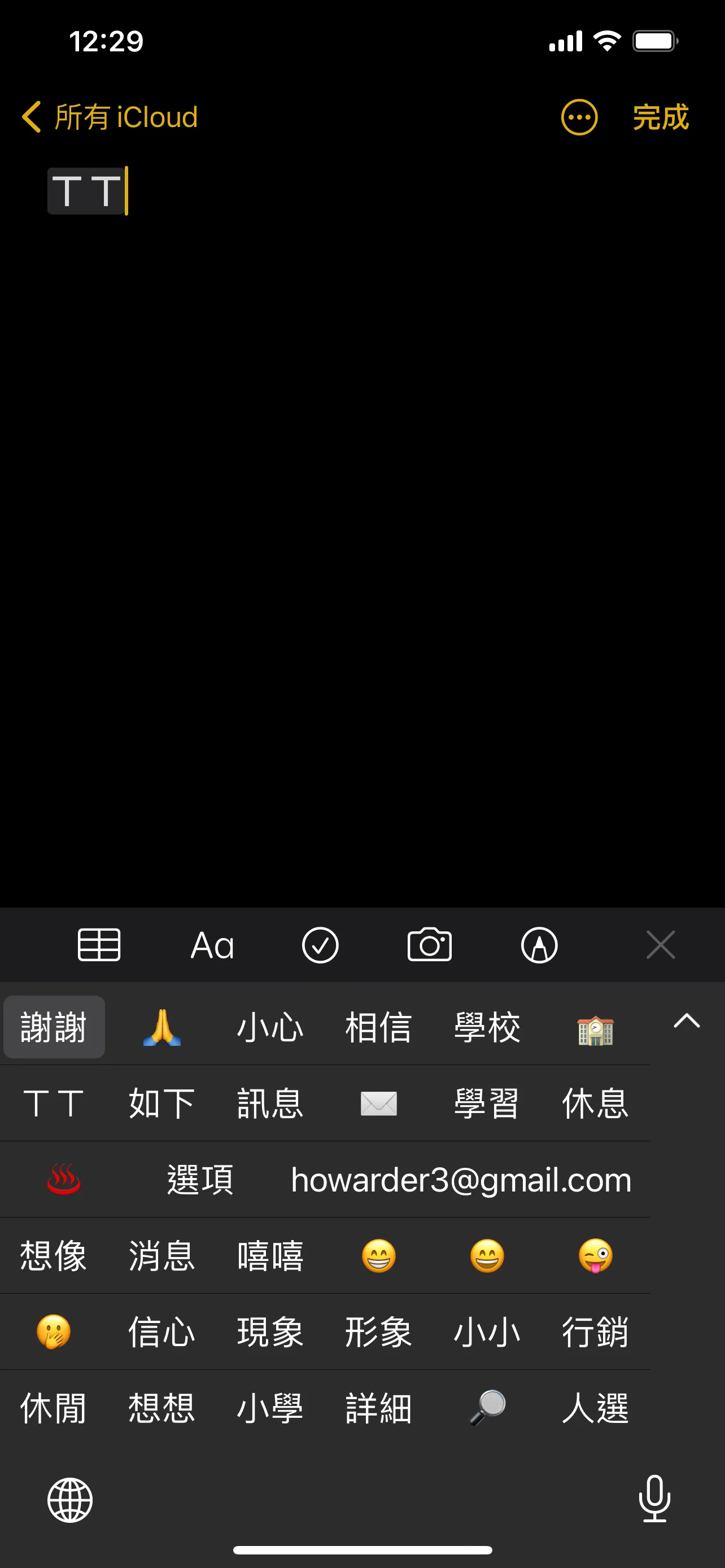 【iOS】(圖文教學) iphone, ipad 鍵盤 快速輸入 信箱(email), 地址(address), 手機(phone)... 「替代文字」使用小技巧