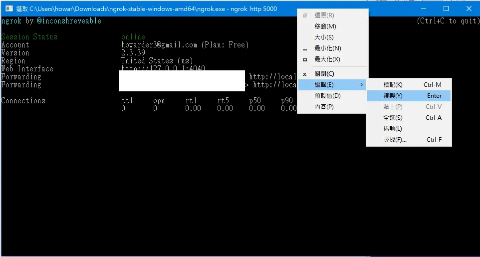 【Chatbot】ngrok 本地伺服器設定 — LINE bot 本地測試 (全圖文說明)