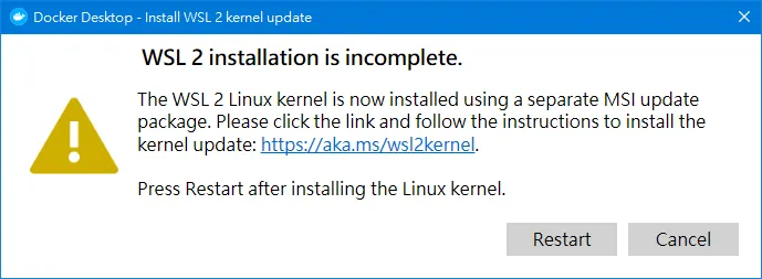 【Docker #2】在 windows 上使用安裝並使用 Docker (全圖文說明) windows 安裝 WSL (Windows Subsystem for Linux)