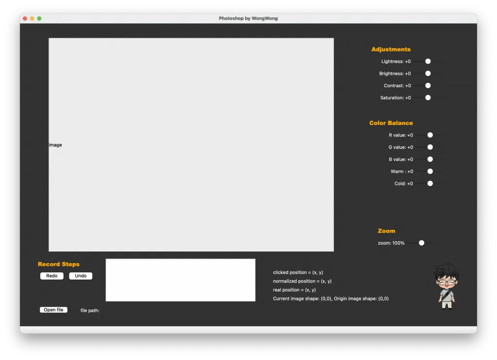 【PyQt5】Day 30 - final project - 3 / 來搞一個自己的 photoshop 吧！把每個方法封裝起來製作出還原功能吧！ (結合 PyQt + OpenCV)
