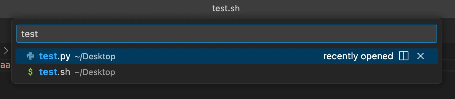 【VScode #7】VScode 快速開啟/跳到 workspace 中的特定文件 cmd + P / ctrl + P